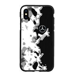 Чехол iPhone XS Max матовый Mercedes benz sport germany steel