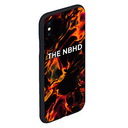 Чехол iPhone XS Max матовый The Neighbourhood red lava, цвет: 3D-черный — фото 2