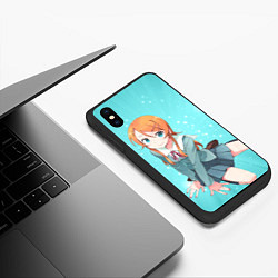 Чехол iPhone XS Max матовый Кирино Косака из OreImo, цвет: 3D-черный — фото 2