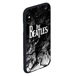 Чехол iPhone XS Max матовый The Beatles black graphite, цвет: 3D-черный — фото 2