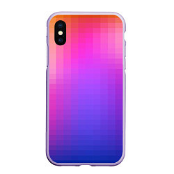 Чехол iPhone XS Max матовый Gradient 8-bit