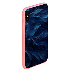 Чехол iPhone XS Max матовый Синие глубокие абстрактные волны, цвет: 3D-баблгам — фото 2