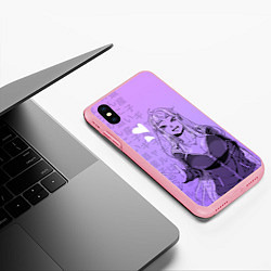 Чехол iPhone XS Max матовый Девушка - Досанко гяру чудо как милы, цвет: 3D-баблгам — фото 2