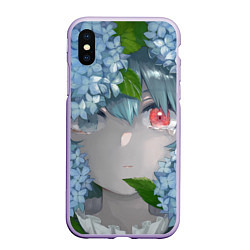 Чехол iPhone XS Max матовый Touhou Project Когаса Татара слёзы на глазах