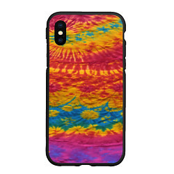 Чехол iPhone XS Max матовый Тай-даечка, цвет: 3D-черный