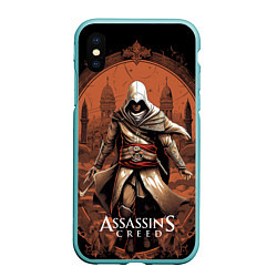 Чехол iPhone XS Max матовый Assassins creed город в песках