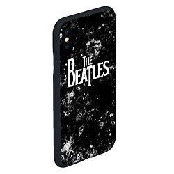 Чехол iPhone XS Max матовый The Beatles black ice, цвет: 3D-черный — фото 2
