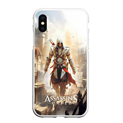 Чехол iPhone XS Max матовый Assassins creed старый город