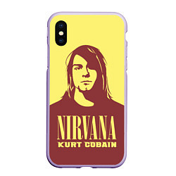 Чехол iPhone XS Max матовый Kurt Cobain Nirvana