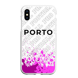 Чехол iPhone XS Max матовый Porto pro football посередине, цвет: 3D-белый