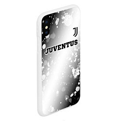 Чехол iPhone XS Max матовый Juventus sport на светлом фоне посередине, цвет: 3D-белый — фото 2