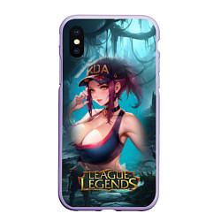 Чехол iPhone XS Max матовый League Of Legends Akali Kda