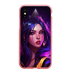 Чехол iPhone XS Max матовый League of Legends Kaisa Kda style