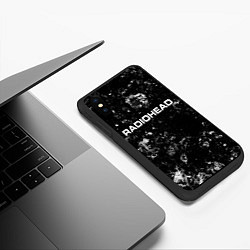 Чехол iPhone XS Max матовый Radiohead black ice, цвет: 3D-черный — фото 2