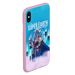 Чехол iPhone XS Max матовый Helldivers 2: Super Earth, цвет: 3D-розовый — фото 2