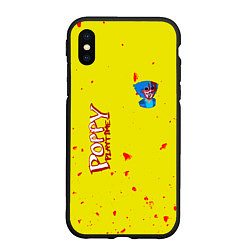 Чехол iPhone XS Max матовый Poppy Playtime Хагги Вагги монстр, цвет: 3D-черный