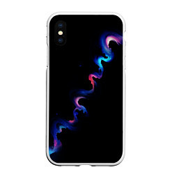 Чехол iPhone XS Max матовый Звёздный дым, цвет: 3D-белый