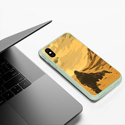 Чехол iPhone XS Max матовый Dune - The Traveler, цвет: 3D-салатовый — фото 2
