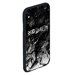 Чехол iPhone XS Max матовый Sex Pistols black graphite, цвет: 3D-черный — фото 2