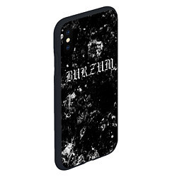 Чехол iPhone XS Max матовый Burzum black ice, цвет: 3D-черный — фото 2