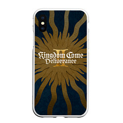 Чехол iPhone XS Max матовый Kingdom come 2 deliverance key art, цвет: 3D-белый