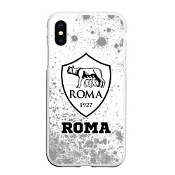 Чехол iPhone XS Max матовый Roma sport на светлом фоне, цвет: 3D-белый