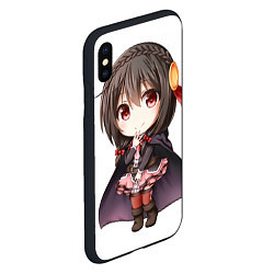 Чехол iPhone XS Max матовый Konosuba Юн-юн чибик, цвет: 3D-черный — фото 2