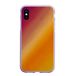 Чехол iPhone XS Max матовый Абстракция солнечный луч, цвет: 3D-светло-сиреневый