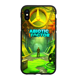 Чехол iPhone XS Max матовый Abiotic Factor атомный завод, цвет: 3D-черный