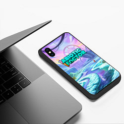 Чехол iPhone XS Max матовый Abiotic Factor world, цвет: 3D-черный — фото 2