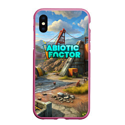 Чехол iPhone XS Max матовый Abiotic Factor атомный мир