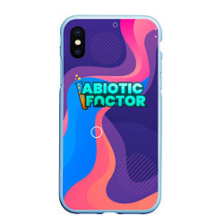 Чехол iPhone XS Max матовый Abiotic Factor яркие полосы