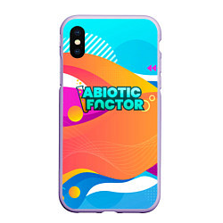 Чехол iPhone XS Max матовый Abiotic Factor цветное безумие