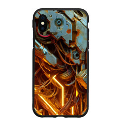 Чехол iPhone XS Max матовый Cyber armor - ai art