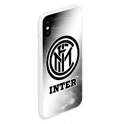 Чехол iPhone XS Max матовый Inter sport на светлом фоне, цвет: 3D-белый — фото 2