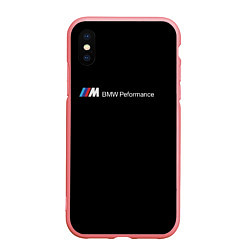 Чехол iPhone XS Max матовый BMW logo steel