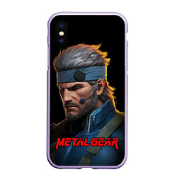 Чехол iPhone XS Max матовый Веном Снейк из игры Metal gear