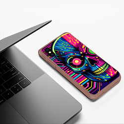 Чехол iPhone XS Max матовый Pop art skull - ai art, цвет: 3D-коричневый — фото 2