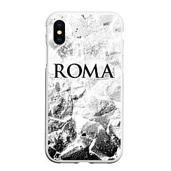 Чехол iPhone XS Max матовый Roma white graphite, цвет: 3D-белый
