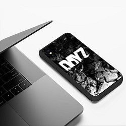 Чехол iPhone XS Max матовый DayZ black graphite, цвет: 3D-черный — фото 2