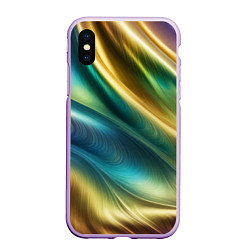 Чехол iPhone XS Max матовый Радужная абстракция