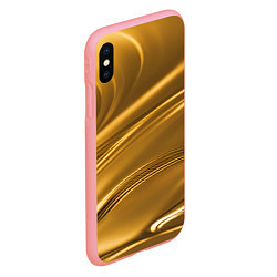 Чехол iPhone XS Max матовый Золотой сплав абстрактная текстура, цвет: 3D-баблгам — фото 2