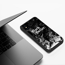 Чехол iPhone XS Max матовый Black Butler black graphite, цвет: 3D-черный — фото 2