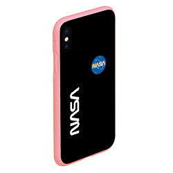 Чехол iPhone XS Max матовый NASA logo usa space, цвет: 3D-баблгам — фото 2