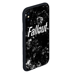 Чехол iPhone XS Max матовый Fallout black ice, цвет: 3D-черный — фото 2