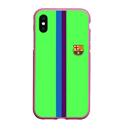 Чехол iPhone XS Max матовый Barcelona fc sport line