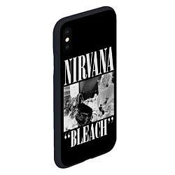 Чехол iPhone XS Max матовый Nirvana first album, цвет: 3D-черный — фото 2