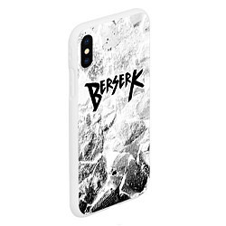 Чехол iPhone XS Max матовый Berserk white graphite, цвет: 3D-белый — фото 2