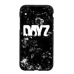 Чехол iPhone XS Max матовый DayZ black ice, цвет: 3D-черный