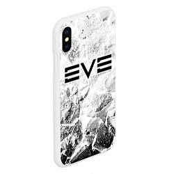 Чехол iPhone XS Max матовый EVE white graphite, цвет: 3D-белый — фото 2